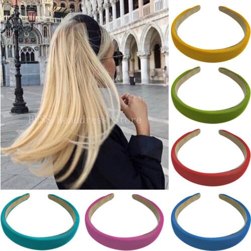 New Cute Candy Colors Sponge Simple Hairbands Sweet Hair Holder Headband Women Girls Hair Hoop Fashion Headband Hair Accessories