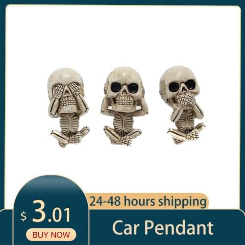 3PCS Skeleton Resin Car Air Freshener Creative Car Vent Clip Liquid Car Perfume Simple Style Car Fragrance Car Decoration