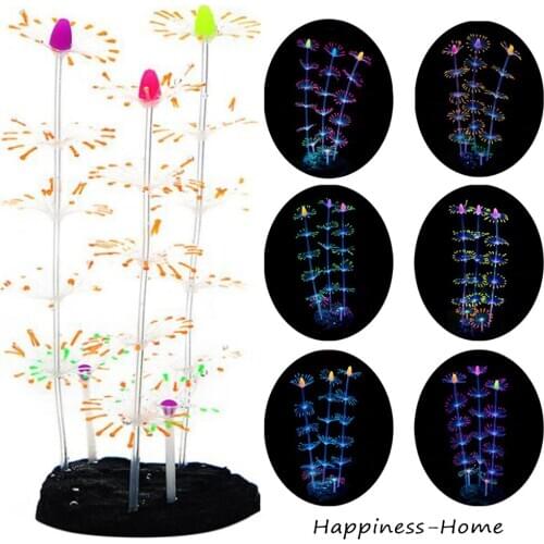 Underwater Artificial Coral Silicone Luminous Effect Simulation Coral Plants Fluorescent Effect for Fish Tank Aquarium Landscape