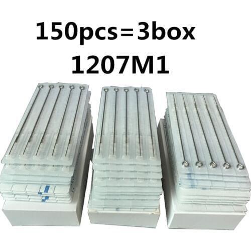 150PCS Professional Tattoo Needles 7M1 Single Magnum Sterilize Tattoo Needles Medical Stainless Steel Material Free Shipping