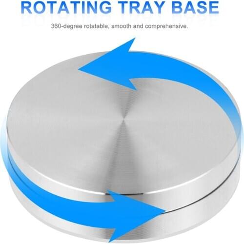 Cake Baking Tray Axle Turntable Aluminum Alloy Rotating Tray Stand Base Cake Baking Turntable 6cm Diameter