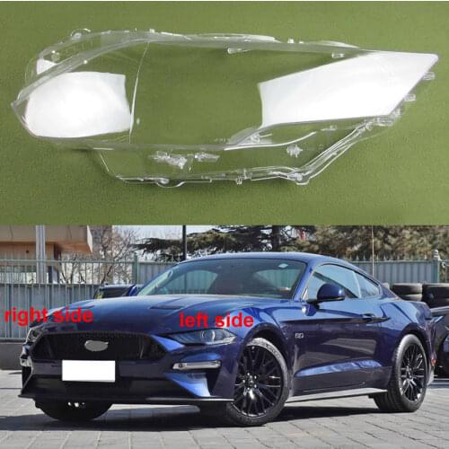 Headlamps Cover Glass Transparent Lampshades Headights Cover Lamp Shell Masks For Ford Mustang 2018 2019