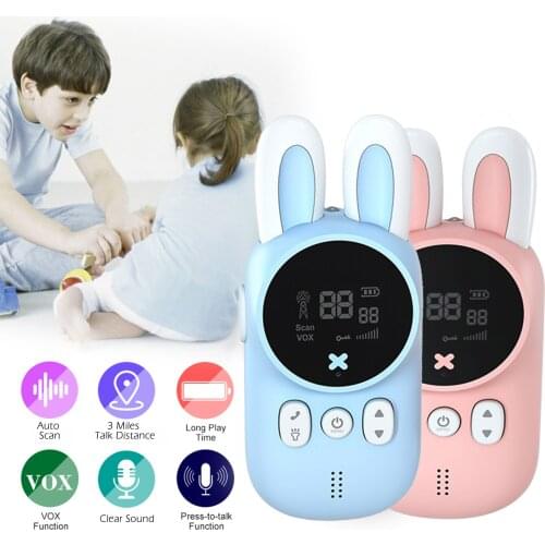 Walkie Talkie for Kids Handheld Child Gift Walky Talky with Flashlight Two-Way Radio Boys & Girls Toys Age 3-12 Indoor Outdoor