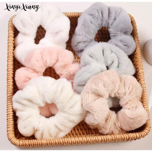 Scrunchies for Women Elastic Solid Color Hair Bands Korea Style Headband Headwear Fashion Girls Hair Accessories