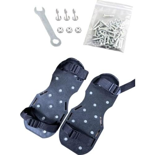 Garden Lawn Care Heavy Duty Spiked Aerator Strap On Sandal Shoes Pair Fits All T5UC