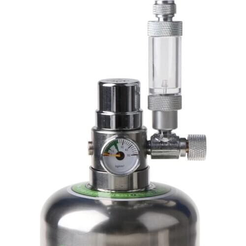 Aquarium DIY CO2 Generator System Stainless Steel Bottle Tools Pressure Gauge Dropshipping