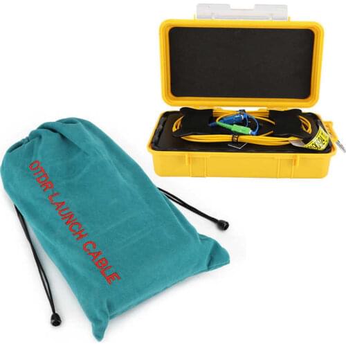 Fiber Optic OTDR Launch Cable Box Dead Zone Eliminator Fiber Ring SC/UPC-SC/APC SM 1km OTDR Launch Cable Box