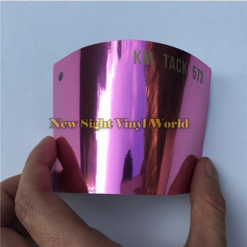 High Quality Flexible Rose Pink Chrome Vinyl Wrap Film Foil For Car Styling Bubble Free