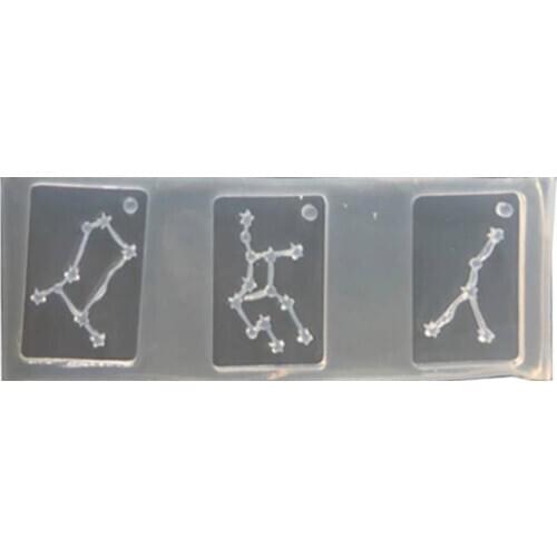 1pc Creative Astrology Resin Mold Fashion Constellation Silicone Mold Horoscope Epoxy Mold DIY Jewelry Making Accessories