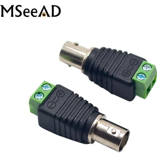 10pcs 20pcs 50pcs 100pcs BNC Female Connector to 12V DC Male Connector for Led Strip Lights CCTV Camera Accessories