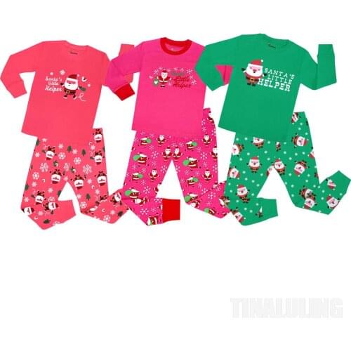Boys Cartoon Cotton Animal Pajamas Sets Girls Nightwear 2pc Cotton Sleepwear Christmas Cosplay Unicorn Pyjamas for 2-8 Years