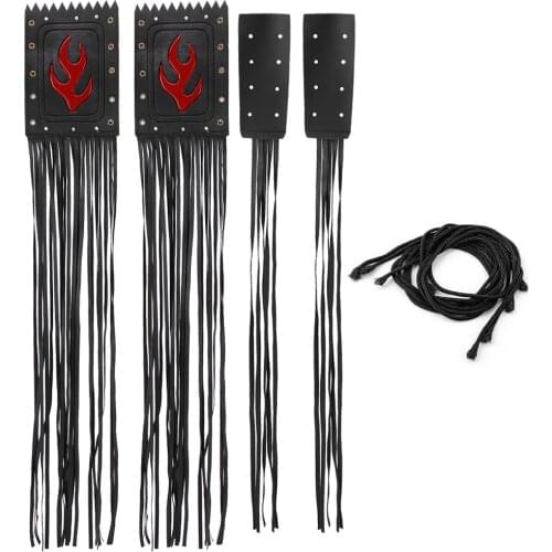 2Pcs Motorcycle Grip Covers Streamer Handlebar Grips Covers Brake Clutch Lever Tassel Fringes for Yamaha Honda Chopper