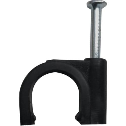 200PCS/LOT Black Round Pin-Line Plastic Clamping Cable Holder Wire Plastic Clamping Wire Clasp 4mm 6mm 8mm 10mm 12mm