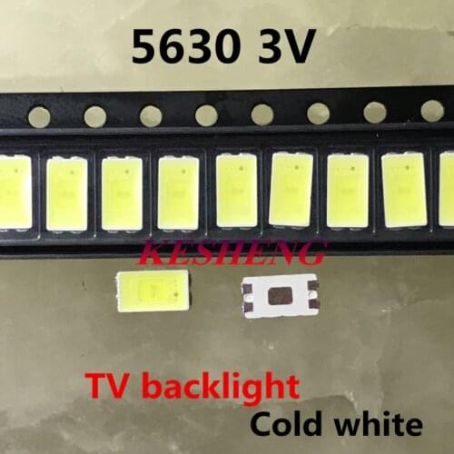 300pcs Lextar LED backlight 0.5w 5630 3v cool white backlight LCD TV 1000pcs TV application PT56Z03 V2