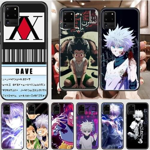 Anima Hunter x Hunter Phone case For Samsung Galaxy Note 4 8 9 10 20 S8 S9 S10 S10E S20 Plus UITRA Ultra black trend shell