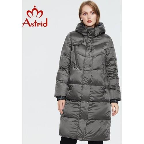 Astrid womens winter jacket Mid-length Hooded Design Keep Warm And Windproof jackets plus size parkas Loose Women coat AR-7537