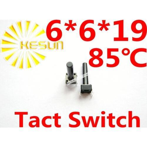 FREE SHIPPING 100PCS DIP 6X6X19 Tactile Tact Push Button Micro Switch Momentary