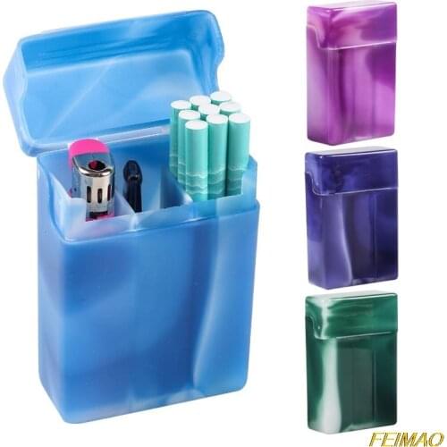 Cigarette Case With Compartments Portable Plastic Cigarette Storage Case Box