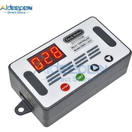DDC-431 DC 6-30V LED Digital Display Time Relay Module Time Delay Controller Timer 5V Micro USB Time Delay Relay 9V 12V 24V