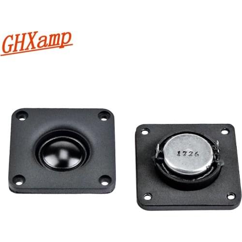 GHXAMP 2.5 Inch Treble Speaker 4Ohm 18W Tweeter Loudspeaker Black-Carbon Aluminum Film 65*65mm Audio Unit High Quality 2PCS