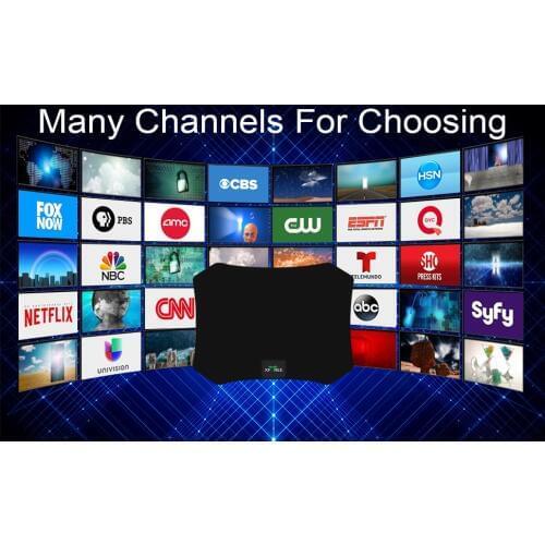 HDTV Antenna, 2020 Newest Indoor Amplified Digital TV Antenna 120 Miles Range Signal Booster for 4K Free Local Channels