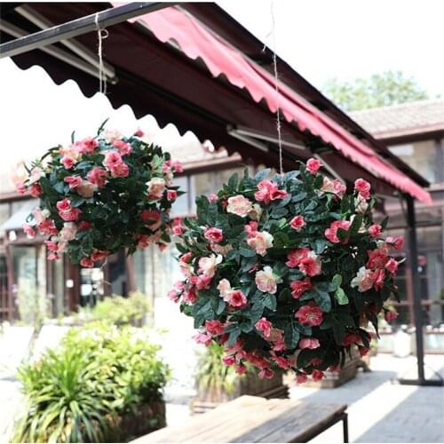 45CM 17.5 inch Artificial Simulation of high-quality encryption kissing rose flower ball for the Wedding Decorations bouquet