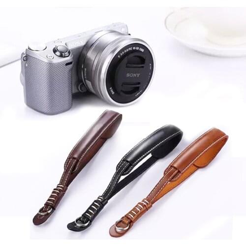 Camera Wrist Strap PU Leather Lanyard Hand Grip Rope Belt for DSLR Camera Sony Canon