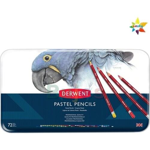 72 color 32996 Derwent Pastel color pencil Crayons De Couleur Professtional artist pastel water soluble Color art Pencil tin box