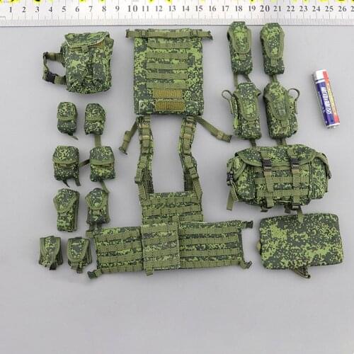 1/6 Scale U.s. Army Chest Hanging Russian Army Sniper Vest Chest Hanging 12'' Action Figure Accessories Doll Bulletproof Vest