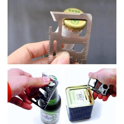 11 in 1 Multifunction Outdoor Pocket Saber Card Tool Multi Tools Hunting Survival Camping Pocket Military Card Knife Wholesale