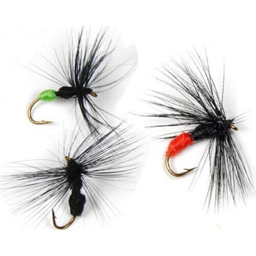 Ants Fish bait 10PCS/Pack 10# Artificial Ant Fly Fishing Fake Bite Black Red&Green Butt Ants for Trout Fly Fishing