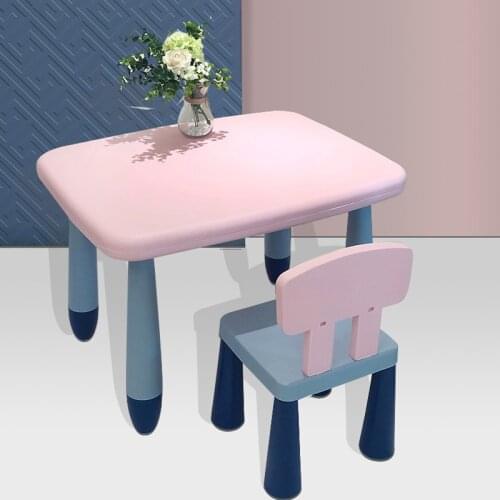 Modern Childrens Furniture Set Dining Table Simple Kindergarten Childrens Table Playing Home Table Games Plastic Chairs