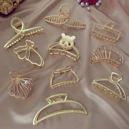 New Chic Animal Geometric Metal Hair Vintage Hair Clips Claw Clips For Women Girls Hairpin Fashion Hair Accessories