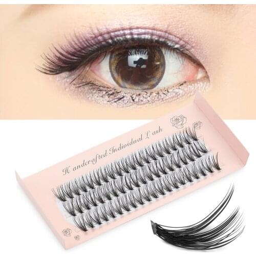 Professional Clusters False Eyelashes Flare Individual Knot Free Fake Eye Lashes Makeup Extension C Curl 10D/20D/30D Lash