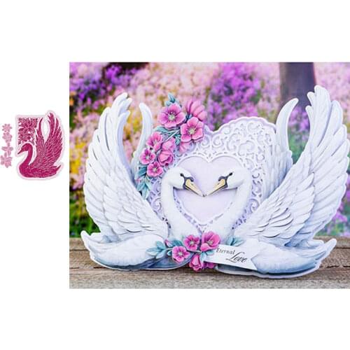 Serene Swan Die Metal Cutting Dies for DIY Scrapbooking Crafts Dies Cut Stencils Maker Photo Album Template Handmade Decoration