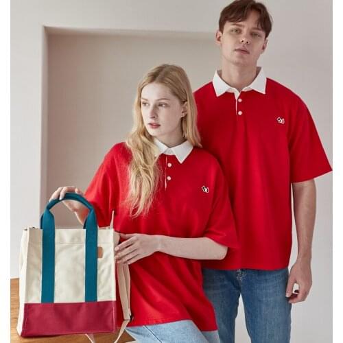 AGATHA PARIS Canvas Coloring Block Tote Bag [AGT211-539]