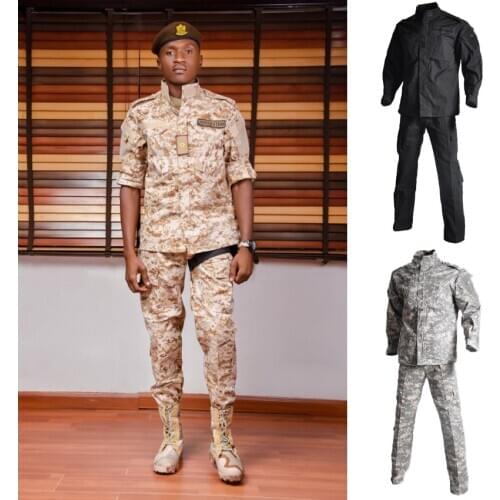 WW2 US Army Military Uniform for Male Soldier Tactical Army Suit Camlouflage Multicam Combat Jacket+trousers Desert Clothing Set