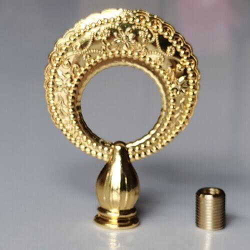 WOERFU 2-Pack Circle Moon Style Lamp Finial