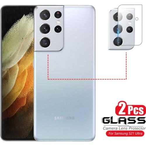 2Pcs For Glass Samsung Galaxy S21 Ultra 5G Camera Lens Screen Protector For Samsung S21 Plus Ultra 5G Camera Glass HD Back Film