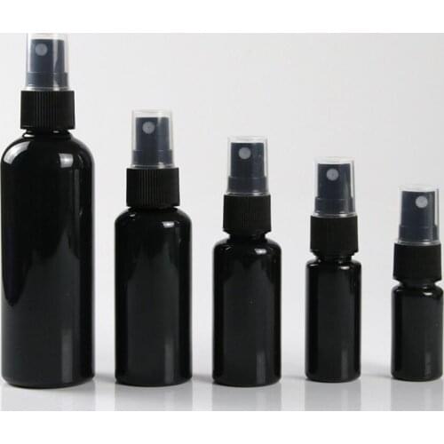 50PCS 50ML 60ML 100ML Black Plastic Spray Bottles Men Sprayer Empty Perfume Masculino Lotion Cosmetic Containers10ML 20ML 30ML