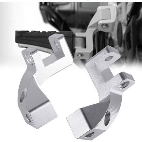 Motorcycle CNC Aluminium Passenger footrest relocation Rear set foot pegs FOR BMW R 1200 GS LC Adv. R 1250 GS Adventure S1000XR