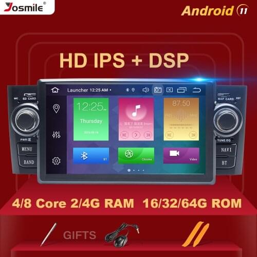 IPS DSP 8Core Ram 4GB1 din Android 10 Car DVD multimedia Player For Fiat Grande Punto Linea 2007-2012GPS Navigation radio Stereo