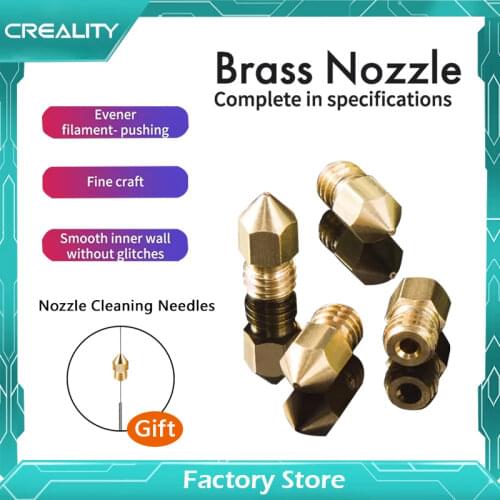 3D Printer Parts Brass Copper Nozzle 0.2mm 0.3mm 0.4mm 0.5mm 0.6mm 0.8mm mk8 Threaded Extruder Print Head