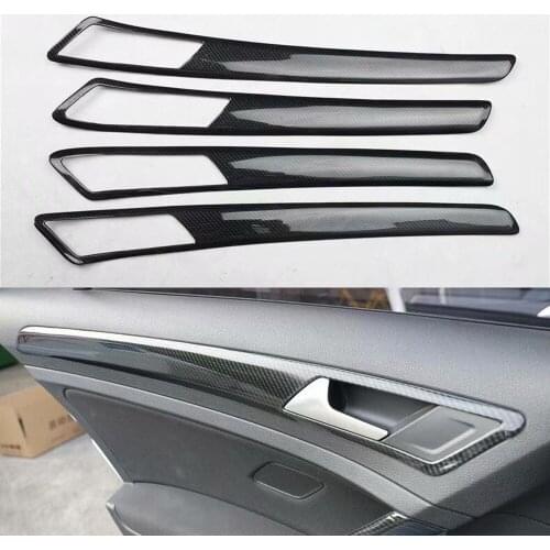 For Volkswagen Golf 7 2014-2018 Car Interior Door Handle Bowl Strips Trim Car Styling Molding 4pcs/set