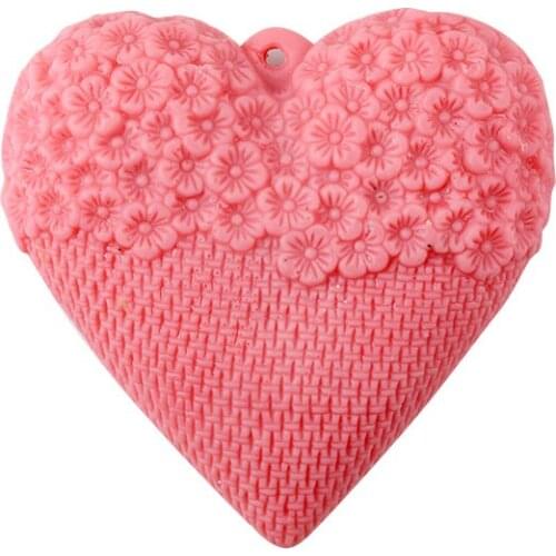Molds for Soap Making 3D Love Heart Silicone Soap Moulds