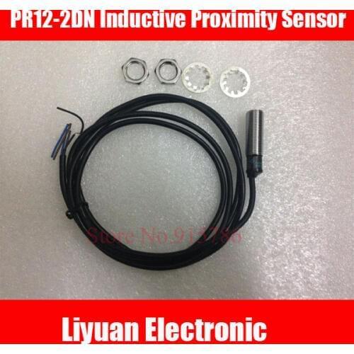 2pcs PR12-2DN DC 12V - 24V 200mA 3 Wire Type PNP NO 2mm Detector Inductive Proximity Sensor