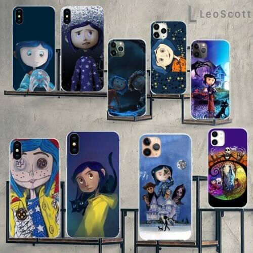 Coraline girl Phone Case For iphone 12 5 5s 5c se 6 6s 7 8 plus x xs xr 11 pro max