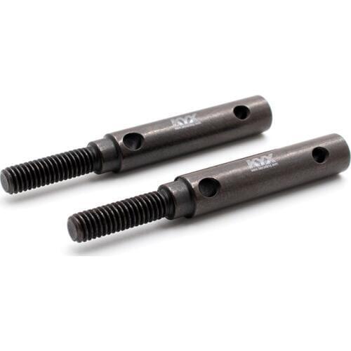 KYX Racing Hard Steel Front Rear Portal Stub Axle Drive Shaft Upgrades Parts Accessories for RC Crawler Car Traxxas TRX4 TRX6
