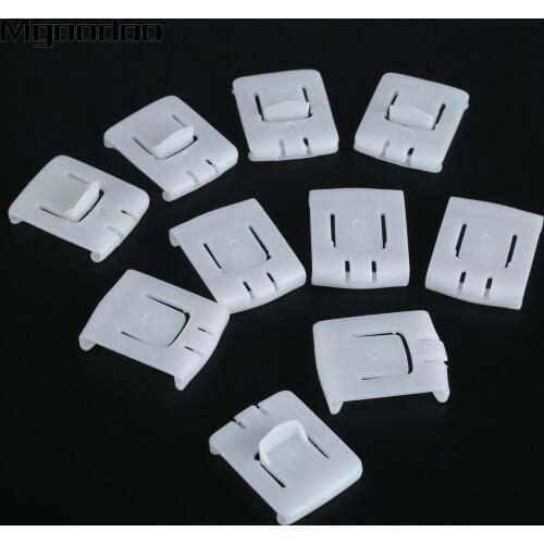 Mgoodoo 10Pcs Auto Fastener Clips Slider Guide Runner Clip Set For Audi For V W MK1 MK2 MK3 Rabbit Golf Corrado Seat