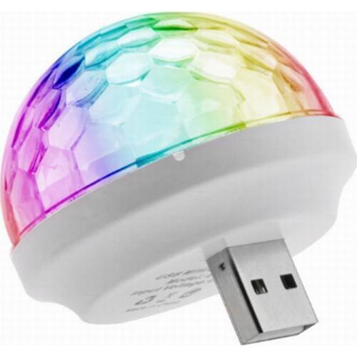 Mini USB led Party Lights Portable Crystal Magic Ball Home Party Karaoke Decorations Colorful Stage LED Disco Light For Home